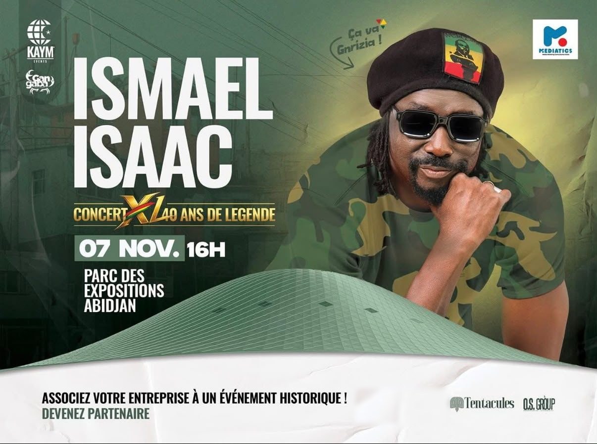Concert Ismaël Isaac — 7 novembre 2026, Parc des Expositions